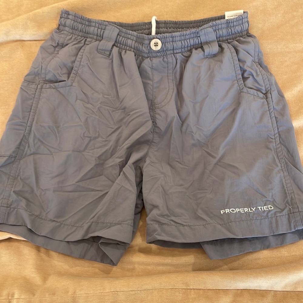 Properly tied great swim trunks